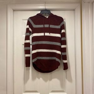 Stripes hooded sweater